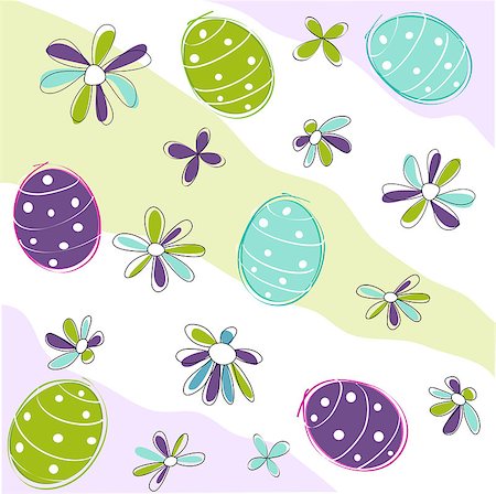 simsearch:400-09133678,k - Seamless pattern easter set Stock Photo - Budget Royalty-Free & Subscription, Code: 400-07445856