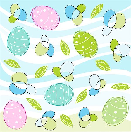 simsearch:400-09133678,k - Seamless Easter Pattern Stock Photo - Budget Royalty-Free & Subscription, Code: 400-07446289