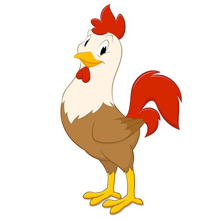 simsearch:400-07047642,k - Cartoon rooster. Isolated object for design element Stock Photo - Budget Royalty-Free & Subscription, Code: 400-07446336