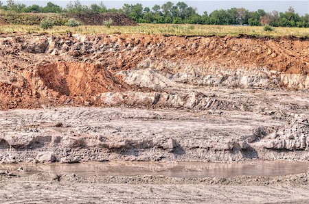 Sand quarry for the extraction of sand Stock Photo - Budget Royalty-Free & Subscription, Code: 400-07446407