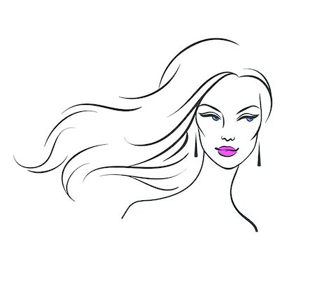 Vector illustration (eps 10) of Beautiful woman Stock Photo - Budget Royalty-Free & Subscription, Code: 400-07449695