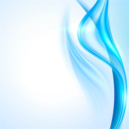 Abstract blue waving background Stock Photo - Budget Royalty-Free & Subscription, Code: 400-07450122