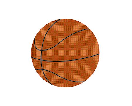 basketball ball on a white background Photographie de stock - Aubaine LD & Abonnement, Code: 400-07450283