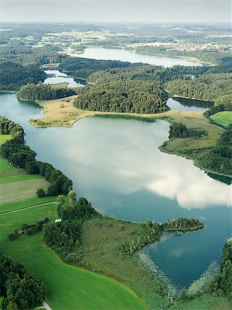 picture of house with high grass - An image of a flight over the bavarian landscape Stock Photo - Budget Royalty-Free & Subscription, Code: 400-07450630