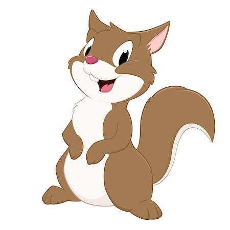 simsearch:400-09049781,k - Cartoon squirrel. Isolated object for design element Foto de stock - Super Valor sin royalties y Suscripción, Código: 400-07450661