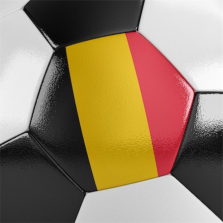 simsearch:400-07466044,k - Close up view of a soccer ball with the Belgian flag on it Stockbilder - Microstock & Abonnement, Bildnummer: 400-07464078