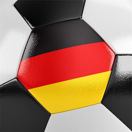 simsearch:400-07466039,k - Close up view of a soccer ball with the German flag on it Foto de stock - Super Valor sin royalties y Suscripción, Código: 400-07464084