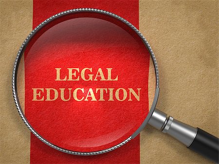 simsearch:400-09009023,k - Legal Education Concept. Magnifying Glass on Old Paper with Red Vertical Line Background. Photographie de stock - Aubaine LD & Abonnement, Code: 400-07464343