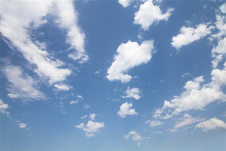 Blue sunny sky and clouds Foto de stock - Super Valor sin royalties y Suscripción, Código: 400-07465304