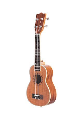 simsearch:400-07505739,k - Classic ukulele Hawaiian guitar, isolated on white background Stock Photo - Budget Royalty-Free & Subscription, Code: 400-07465488