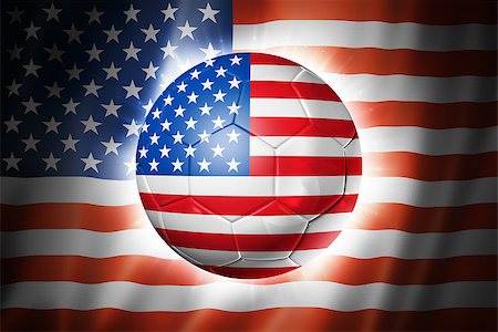 simsearch:400-07338591,k - 3D soccer ball with USA team flag, world football cup Brazil 2014 Fotografie stock - Microstock e Abbonamento, Codice: 400-07465719