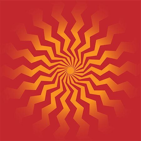 sun blast vector - Vivid background with swirling red-orange sun rays Stock Photo - Budget Royalty-Free & Subscription, Code: 400-07465712
