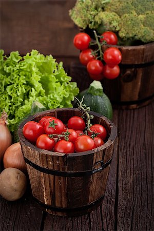 Fresh organic vegetables. Food background. Healthy food Stock Photo - Budget Royalty-Free & Subscription, Code: 400-07465809