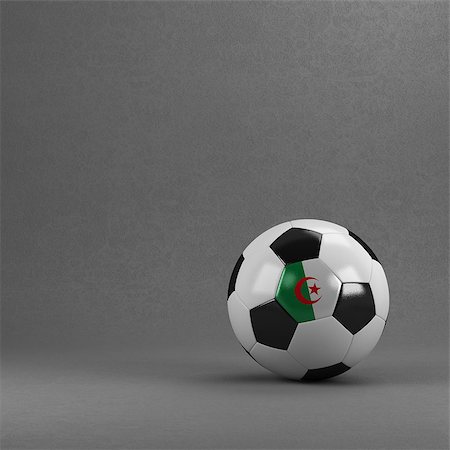 simsearch:400-07466039,k - Algerian soccer ball in front of plaster wall Foto de stock - Super Valor sin royalties y Suscripción, Código: 400-07466029