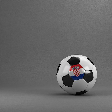 simsearch:400-07466044,k - Croatian soccer ball in front of plaster wall Stockbilder - Microstock & Abonnement, Bildnummer: 400-07466034