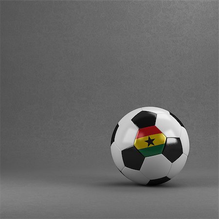 simsearch:400-07466034,k - Ghanaian soccer ball in front of plaster wall Stockbilder - Microstock & Abonnement, Bildnummer: 400-07466038
