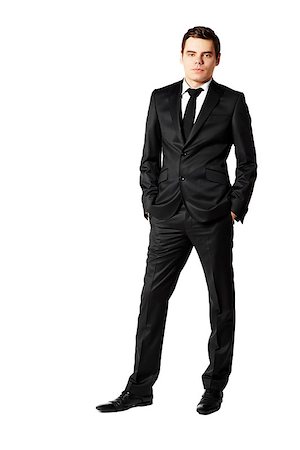 Young businessman. Studio shot isolated on white background Stock Photo - Budget Royalty-Free & Subscription, Code: 400-07466232