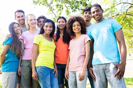 diversity in college campuses - Portrait of confident university students standing on campus Stock Photo - Budget Royalty-Free & Subscription, Code: 400-07467675