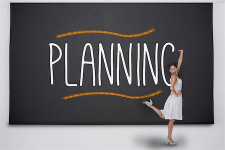 fresh-faced - Pretty asian woman against the word planning Stock Photo - Budget Royalty-Free & Subscription, Code: 400-07469797