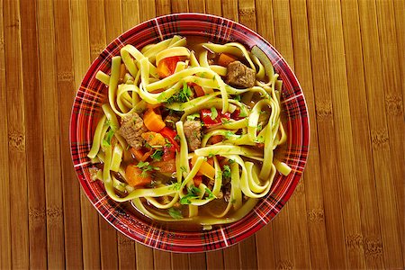 oriental uzbek soup lagman .farm-style Stock Photo - Budget Royalty-Free & Subscription, Code: 400-07461926