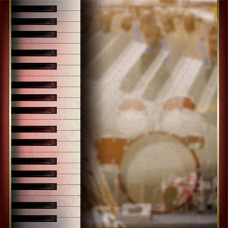 simsearch:400-08138524,k - abstract grunge background with piano on brown Photographie de stock - Aubaine LD & Abonnement, Code: 400-07461943