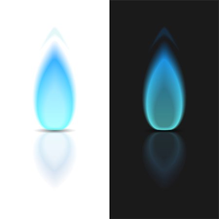 simsearch:400-07954568,k - Gas flame on dark and white backgrounds, vector eps10 illustration Stock Photo - Budget Royalty-Free & Subscription, Code: 400-07462577