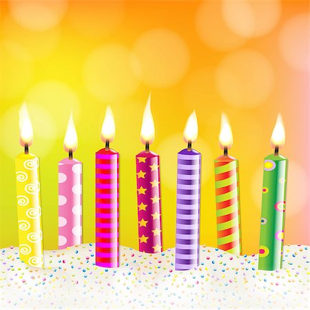 simsearch:400-07462728,k - Candles With Bokeh, With Gradient Mesh, Vector Illustration Stockbilder - Microstock & Abonnement, Bildnummer: 400-07462729