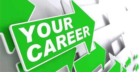 simsearch:400-08618963,k - Your Career Concept. Green Arrows on a Grey Background Indicate the Direction. Stock Photo - Budget Royalty-Free & Subscription, Code: 400-07477270