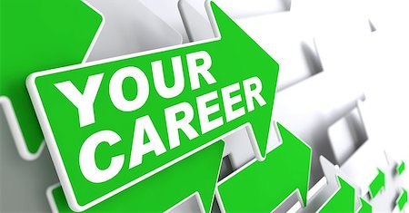 simsearch:400-08887742,k - Your Career Concept. Green Arrows on a Grey Background Indicate the Direction. Foto de stock - Super Valor sin royalties y Suscripción, Código: 400-07477270