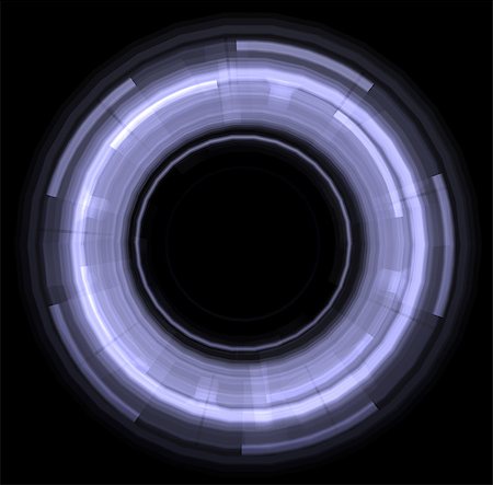 simsearch:400-07462598,k - Abstract glowing circle. Design element. Isolated on a black background Stock Photo - Budget Royalty-Free & Subscription, Code: 400-07477550