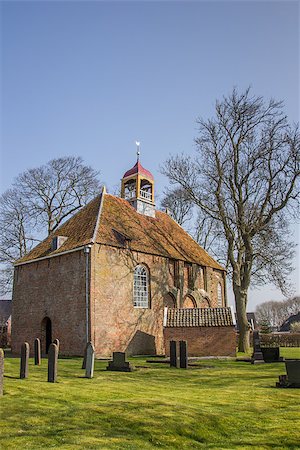 simsearch:400-08432432,k - The church of Thesinge in the Netherlands Fotografie stock - Microstock e Abbonamento, Codice: 400-07477615