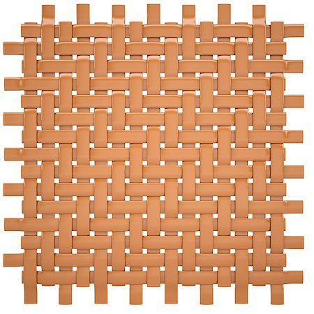 rattan not people - Canvas woven from wood. Isolated on white background Stock Photo - Budget Royalty-Free & Subscription, Code: 400-07477695