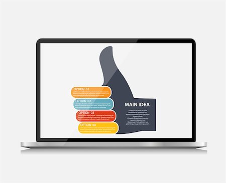 education abstract - Infographic business template vector illustration Foto de stock - Super Valor sin royalties y Suscripción, Código: 400-07478663