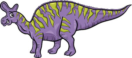 simsearch:400-08161528,k - Cartoon Illustration of Lambeosaurus Prehistoric Dinosaur Foto de stock - Royalty-Free Super Valor e Assinatura, Número: 400-07478873