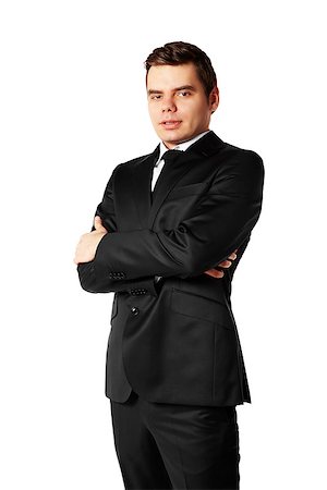 Portrait of young man against white background. Stock Photo - Budget Royalty-Free & Subscription, Code: 400-07478966