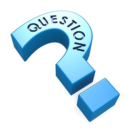 simsearch:400-05906315,k - Blue isolated question mark Stock Photo - Budget Royalty-Free & Subscription, Code: 400-07479316