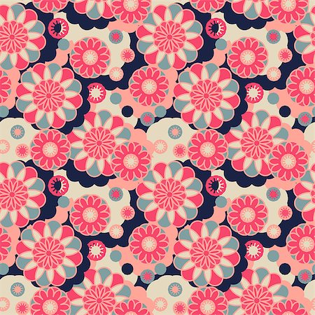 seamless summer backgrounds - Seamless pattern - simple flower background Stock Photo - Budget Royalty-Free & Subscription, Code: 400-07479461