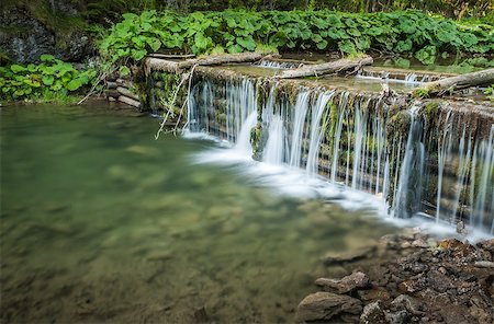 simsearch:400-07309256,k - creek and man made waterfall in the forest Stock Photo - Budget Royalty-Free & Subscription, Code: 400-07479551