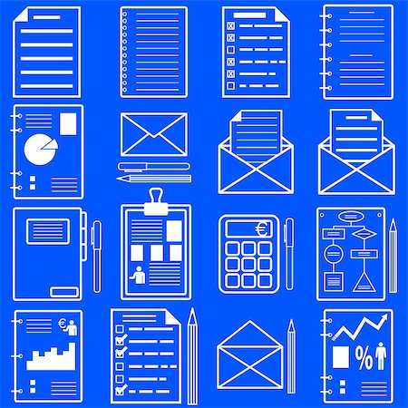 simsearch:400-08530598,k - Statistics and analytics file icons. Vector illustration. Stock Photo - Budget Royalty-Free & Subscription, Code: 400-07479591