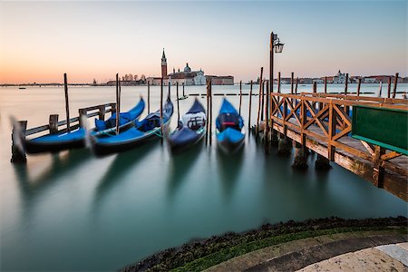 Grand Canal Embankment and San Giorgio Maggiore Church at Dawn, Venice, Italy Stock Photo - Budget Royalty-Free & Subscription, Code: 400-07479707