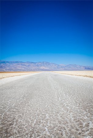 salt bed - USA, Death Valley. Badwater point: salt road in the middle of the desert Stock Photo - Budget Royalty-Free & Subscription, Code: 400-07479797