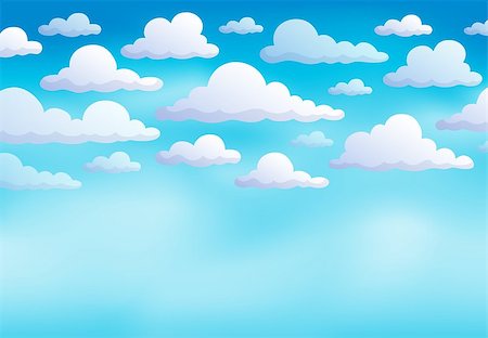 simsearch:400-04272687,k - Cloudy sky background 8 - eps10 vector illustration. Stockbilder - Microstock & Abonnement, Bildnummer: 400-07470238