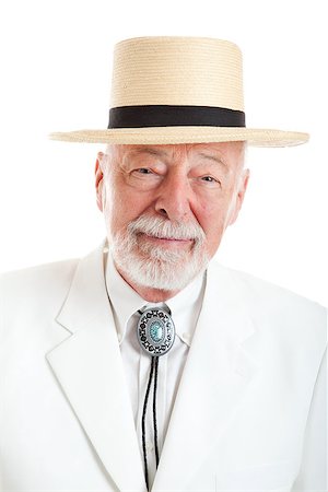 simsearch:400-08040653,k - Portrait of a handsome senior man dressed in traditional Southern style. Stock Photo - Budget Royalty-Free & Subscription, Code: 400-07470468