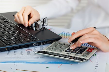 Female hands in combination with items for business Fotografie stock - Microstock e Abbonamento, Codice: 400-07471095