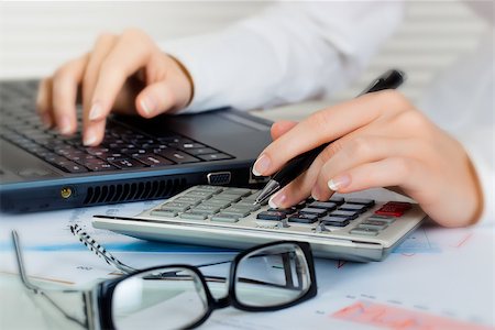 Female hands in combination with items for business Fotografie stock - Microstock e Abbonamento, Codice: 400-07471096