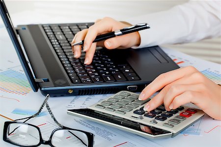 Female hands in combination with items for business Fotografie stock - Microstock e Abbonamento, Codice: 400-07471098