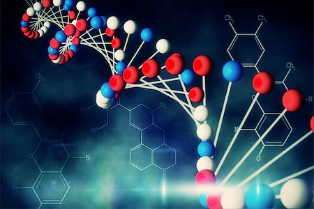 ecg electrodes - Digitally generated blue DNA strand with chemical structures Stock Photo - Budget Royalty-Free & Subscription, Code: 400-07484432