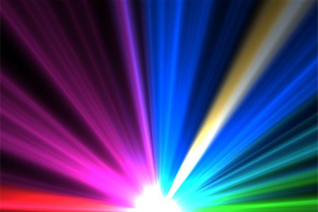 simsearch:400-07477109,k - Digitally generated bright colourful laser beams shining Stockbilder - Microstock & Abonnement, Bildnummer: 400-07484545