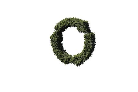 simsearch:400-07484715,k - Recycling symbol made of leaves on white background Foto de stock - Super Valor sin royalties y Suscripción, Código: 400-07484769