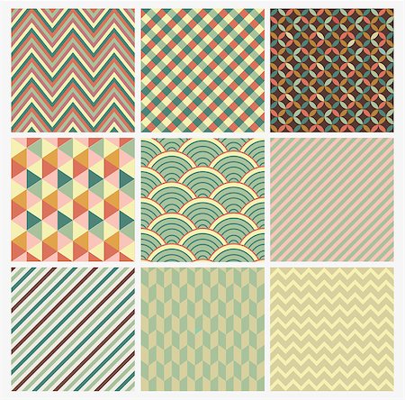 striped wrapping paper - Seamless geometric abstract background set. Patterns Vector Stock Photo - Budget Royalty-Free & Subscription, Code: 400-07485517